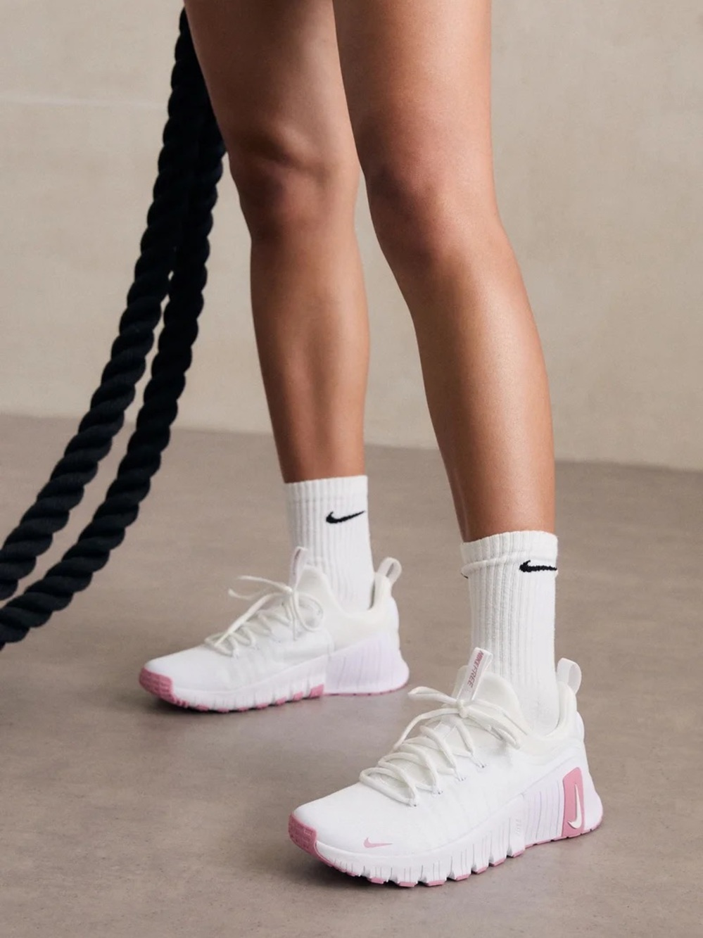 Nike Free Metcon 6 Women’s Running Shoes White Elemental Pink